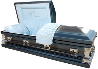 Going Home Storm Blue Casket