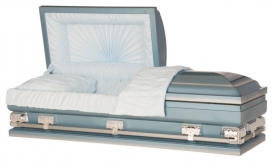 American Blue 18 Gauge Casket